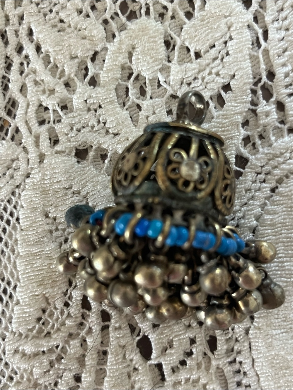 PENDANT Vintage Belly dancer tassel boho hippie